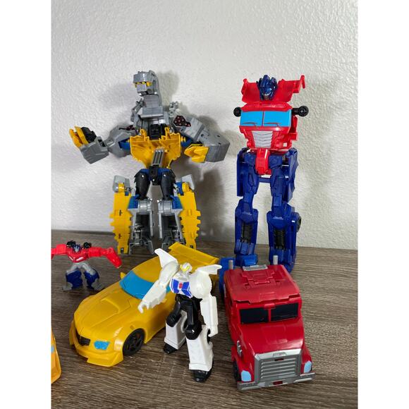 Transformers Robot Toy Lot Optimus Prime Bumblebee‎ Rescue Bots Autobot Vehicles - Picture 4 of 10